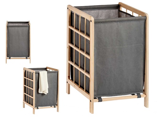 Cesto ropero gris: Organiza tu espacio con estilo y practicidad