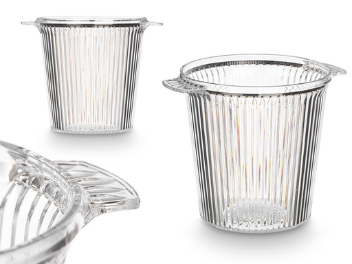 Champañera rayas transparente: Elegancia y frescura en fiestas