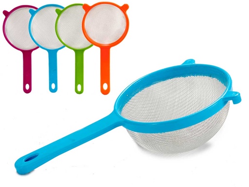 Colador 16 cm, colores surtidos, ideal para drenar y colar alimentos