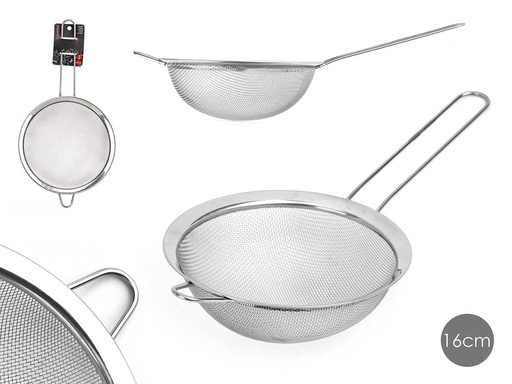 Colador de acero con soporte: Durabilidad y comodidad en cocina