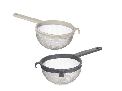 Colador plástico metal 14cm surtido: fácil y práctico en cocina