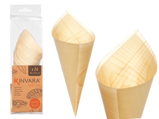 Conos de madera pequeños: Ideales para manualidades y decoración