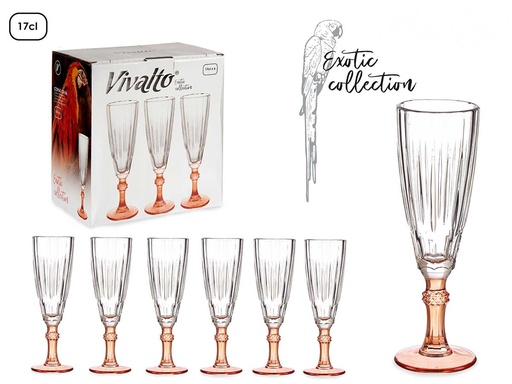 Copa de cava salmón 170ml: Elegancia y estilo en celebraciones