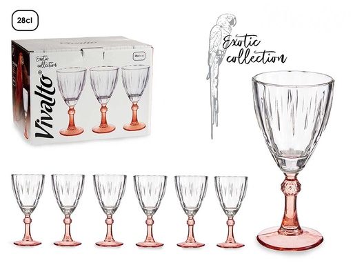 Copa de vino color salmón: Elegancia y sofisticación al beber