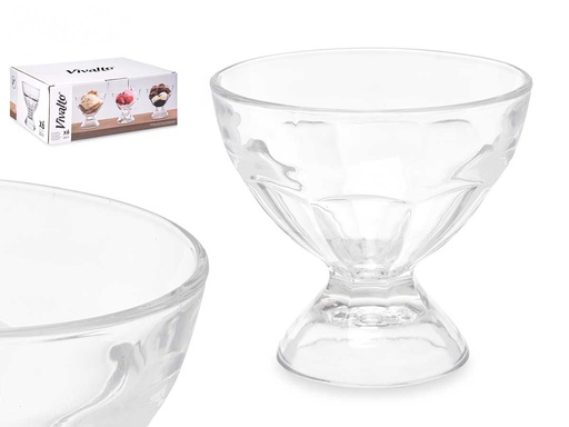 Copa helado vidrio con pie: Elegancia y frescura en tu mesa