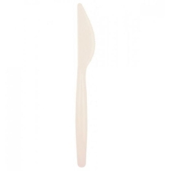 Cuchillo Plástico Crema Reutilizable