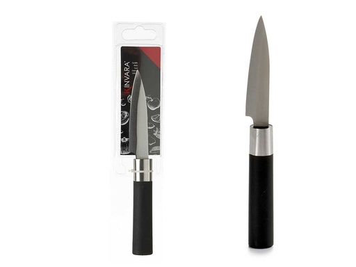Cuchillo pelador acero mango negro: precisión y comodidad al cocinar