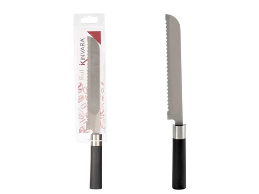 Cuchillo sierra de acero con mango negro, resistencia y precisión
