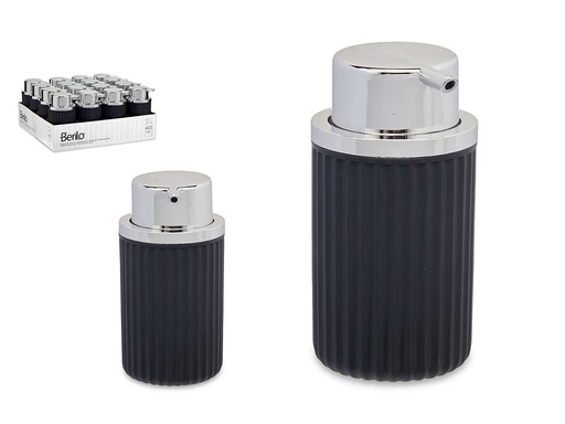 Dispensador de Jabón Plástico 420ml Antracita: Estilo y Funcionalidad