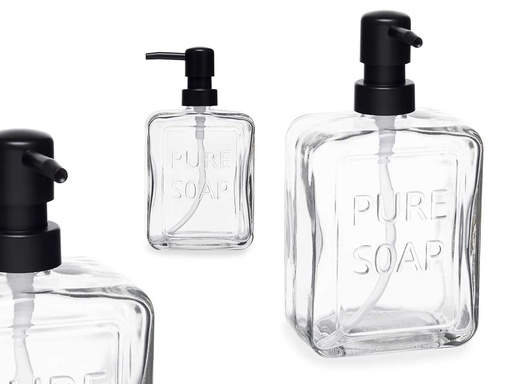 Dispensador de jabón transparente, elegante y práctico para tu baño