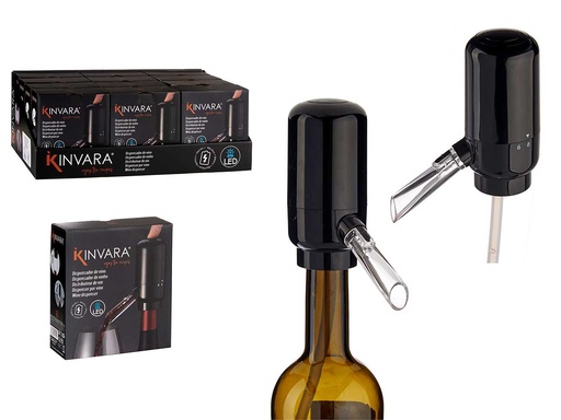 Dispensador de vino eléctrico negro: facilita el servicio perfecto