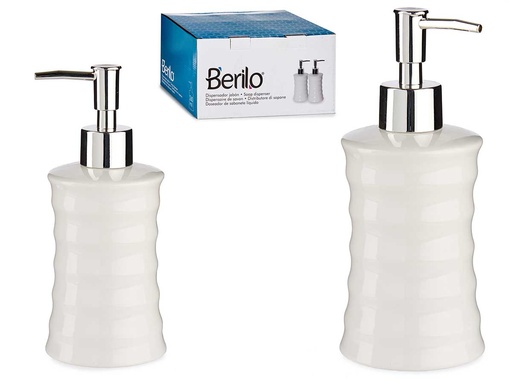 Dosificador baño ondas blanco: Elegancia y organización para tu baño