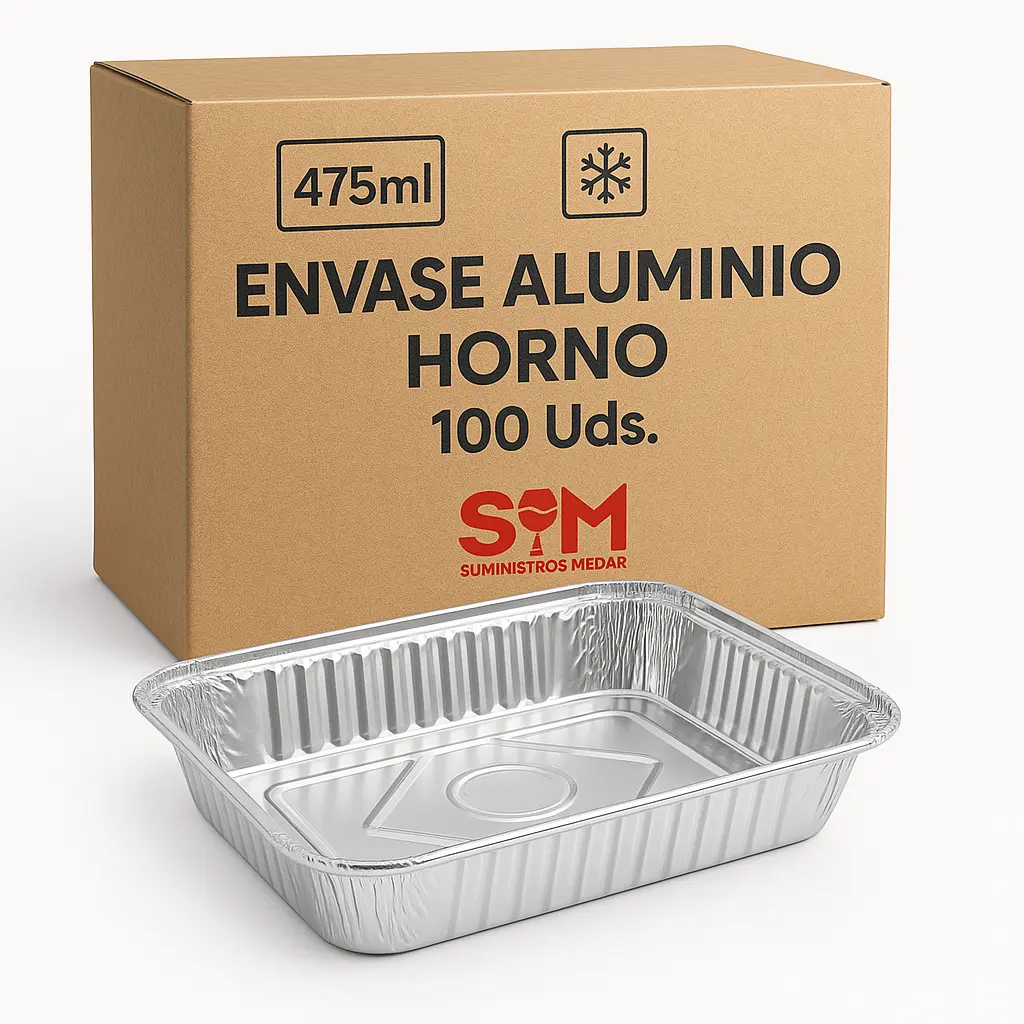 Envase Aluminio Horno 475ml