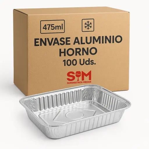 Envase Aluminio Horno 475ml