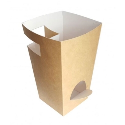 Envase Cartón Kraft Porta Churros Vaso