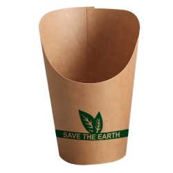Envase Cartón Kraft Wrap Redondo 12oz
