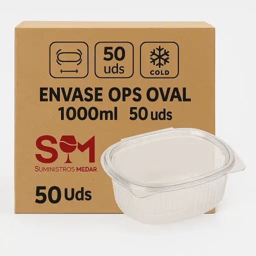 Envase OPS Oval 1000ml