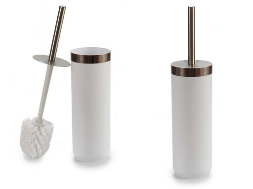 Escobillero plateado blanco: elegancia y funcionalidad para tu baño