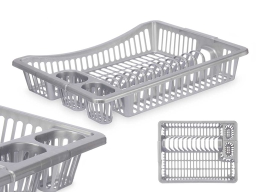Escurreplatos grande plata: óptima organización y secado eficiente