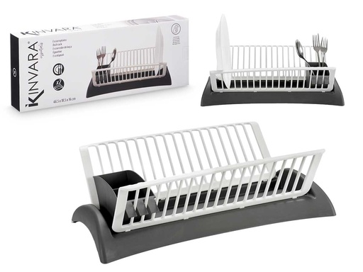Escurreplatos gris blanco: Organiza tu cocina con estilo y orden