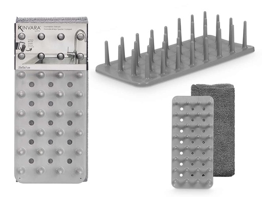 Escurridor gris bayeta: eficiencia y estilo para tu cocina