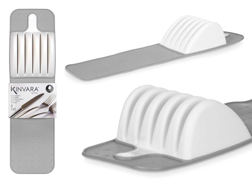Escurridor silicona gris: diseño compacto y fácil de limpiar