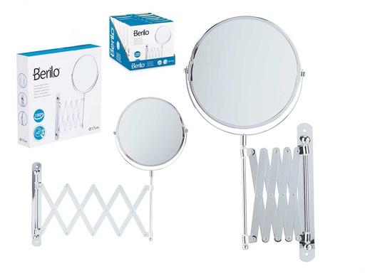 Espejo extensible brazo doble cara: comodidad y versatilidad en 17cm