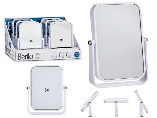 Espejo plástico cuadrado blanco: Elegancia y luminosidad para tu hogar