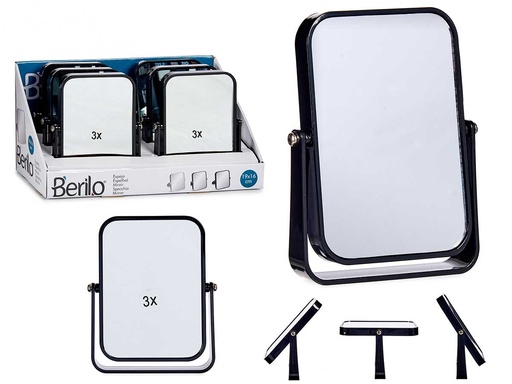 Espejo plástico cuadrado negro: elegancia y modernidad para tu hogar