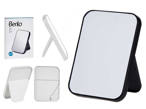 Espejo plástico ideal para cualquier espacio en colores surtidos