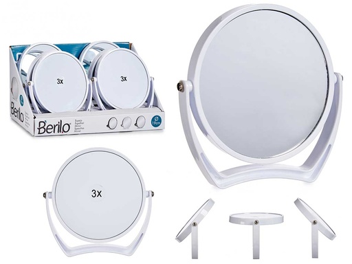 Espejo plástico redondo blanco: Elegancia y ligereza para tu hogar