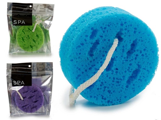 Esponja redonda surtida en 3 colores para un acabado perfecto
