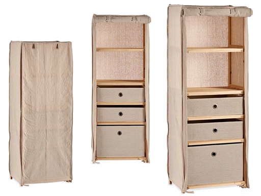 Estantería 3 cajones natural: estilo y organización para tu hogar