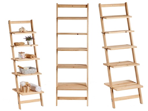 Estantería de madera con 5 baldas: estilo y organización perfecta
