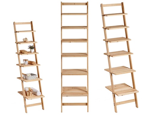 Estantería de madera con 6 baldas: estilo y organización para tu hogar