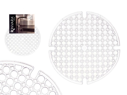 Esterilla fregadero redonda transparente, ideal para tu cocina