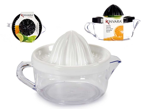 Exprimidor plástico surtido en 2 colores, perfecto para tu cocina