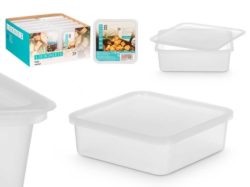 Fiambrera cuadrada 16x16cm: Ideal para llevar tus comidas frescas