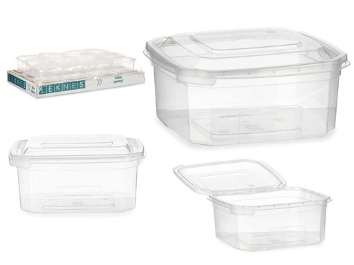 Fiambrera plástico rectangular 500ml: ideal para tus comidas frescas