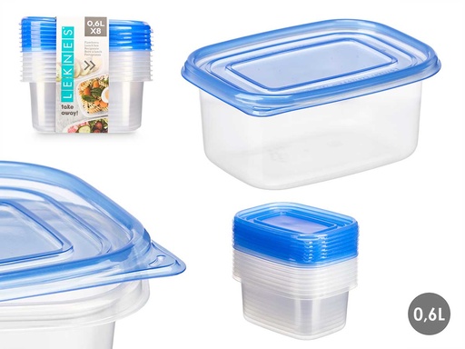 Fiambreras Rectangulares 660ml: Ideal para Almacenar Comida