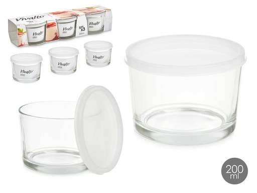 Fiambreras de vidrio 200 ml: prácticas y ecológicas para tu comida