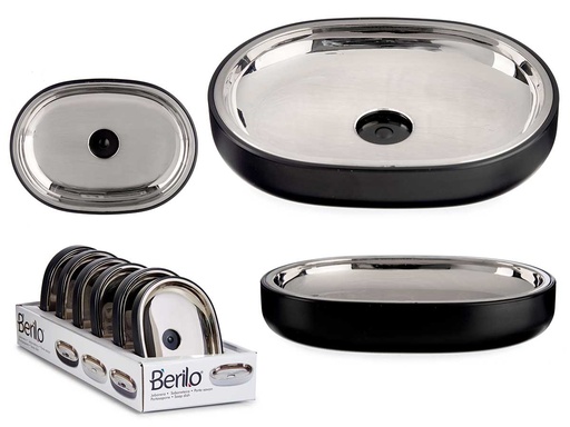 Jabonera plateada negra: Elegancia y estilo para tu baño