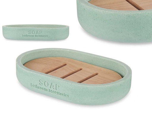 Jabonera resina bambú menta: elegancia y frescura natural