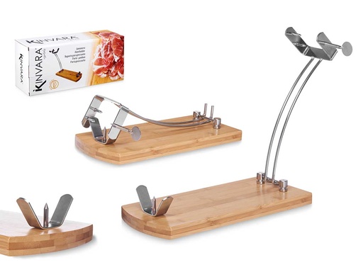 Jamonero bambú 37 cm: Elegancia y resistencia para tu cocina