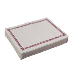 Mantel 30x40 40grs Cenefa Roja