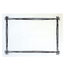 Mantel 30x40 Cenefa Negra