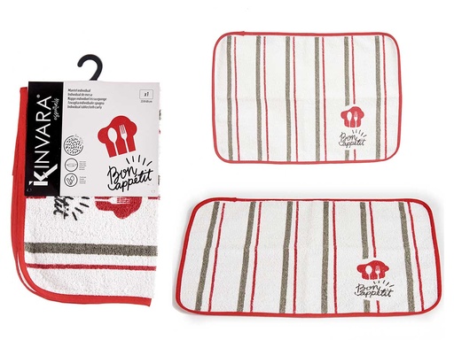 Mantel individual rizo Bon Appetit: Elegancia y estilo en tu mesa