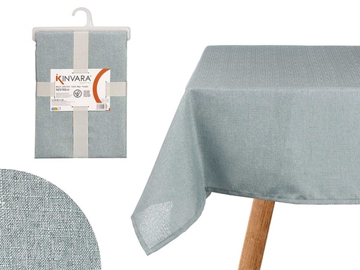Mantel poliéster azul palo: Duradero y elegante para tu mesa