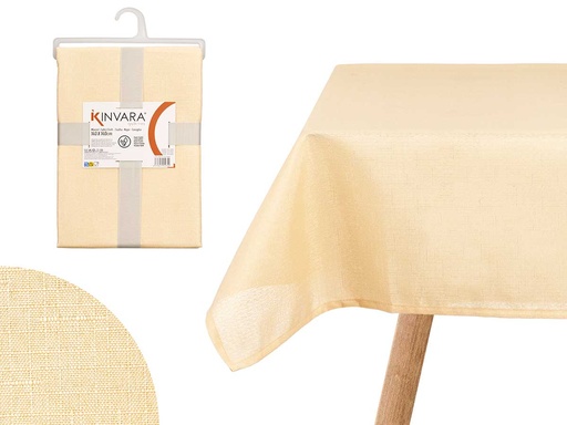 Mantel poliéster beige: Elegante y resistente para tu mesa