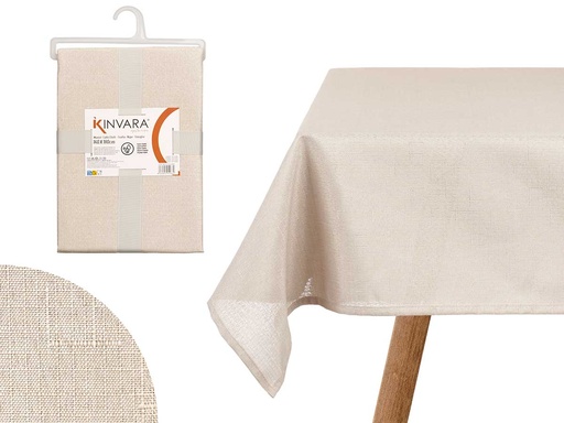 Mantel poliéster crudo: elegante y resistente, ideal para eventos